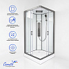 Душевая кабина Ceruttispa АМИ (AMI) Quadro GG (90х90х215)