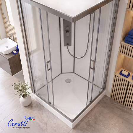 Душевая кабина Ceruttispa АМИ (AMI) Quadro GG (90х90х215)