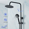 Душевая стойка Ceruttispa ОРАЦИО RSMB (ORAZIO RSMB) из латуни, цвет черный матовый
