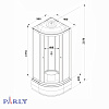 Душевая кабина PARLY EB921 (90х90х215)