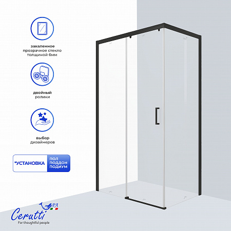 Душевое ограждение Ceruttispa ВИТО (VITO) 110B (110x80x195)