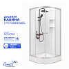 Душевая кабина Ceruttispa БЕРНИНА (BERNINA) 91 (90x90x200) с душевой системой ЛОРЕТО (LORETO)