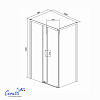 Душевое ограждение Ceruttispa ВИТО (VITO) 110B (110x80x195)