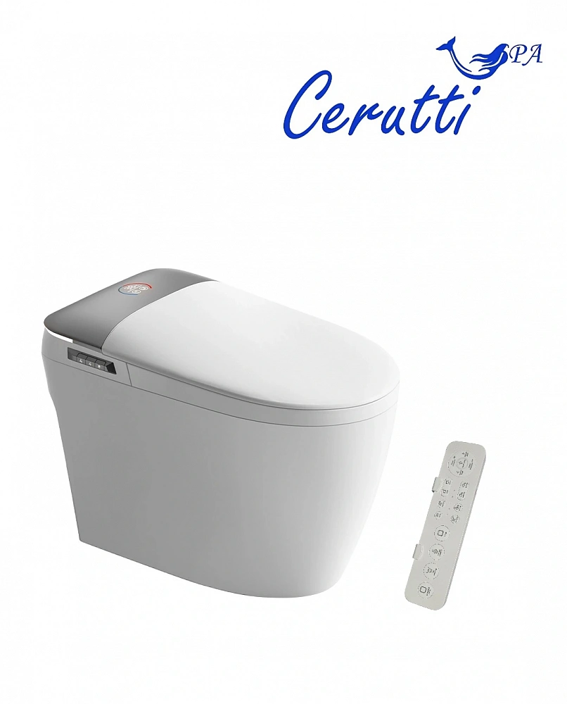 Унитаз напольный Ceruttispa ЭРСИЛИЯ (ERSILIA) Smart CT10616 с дистанционным управлением (680x400x470)