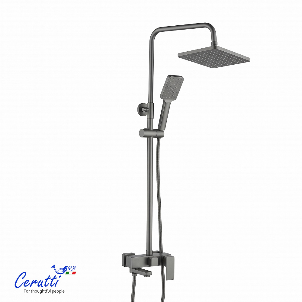 Душевая стойка Ceruttispa КЛЕЛИЯ RSGR (CLELIA  RSGR) из латуни, серая