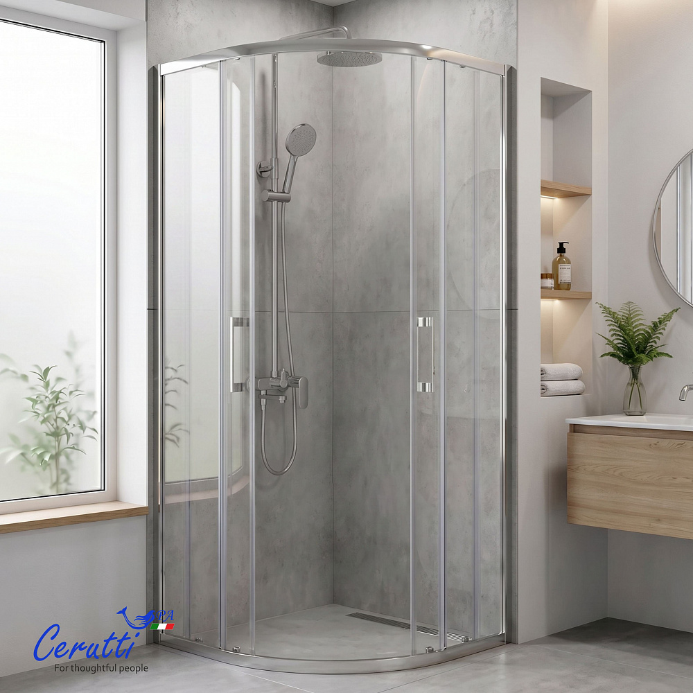 Душевое ограждение Ceruttispa ВИВА (VIVA) 90 N  (90x90x195)