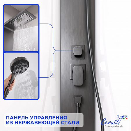 Душевая кабина Ceruttispa БЕЛЛА (BELLA) 90GG (90x90x215-225)