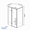 Душевое ограждение Ceruttispa C1AF L (120x90x195)