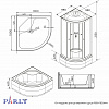 Душевая кабина PARLY EF1021 (100х100х215)