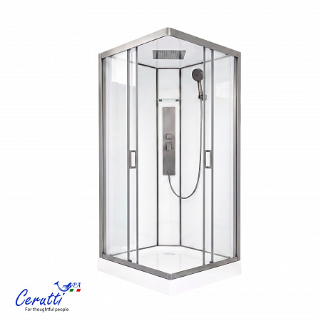 Душевая кабина Ceruttispa АМИ (AMI) Quadro GG (90х90х215)