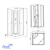 Душевая кабина Ceruttispa АМИ (AMI) Quadro GG (90х90х215)