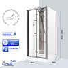 Душевая кабина Ceruttispa БЕЛЛА (BELLA) 90GG (90x90x215-225)