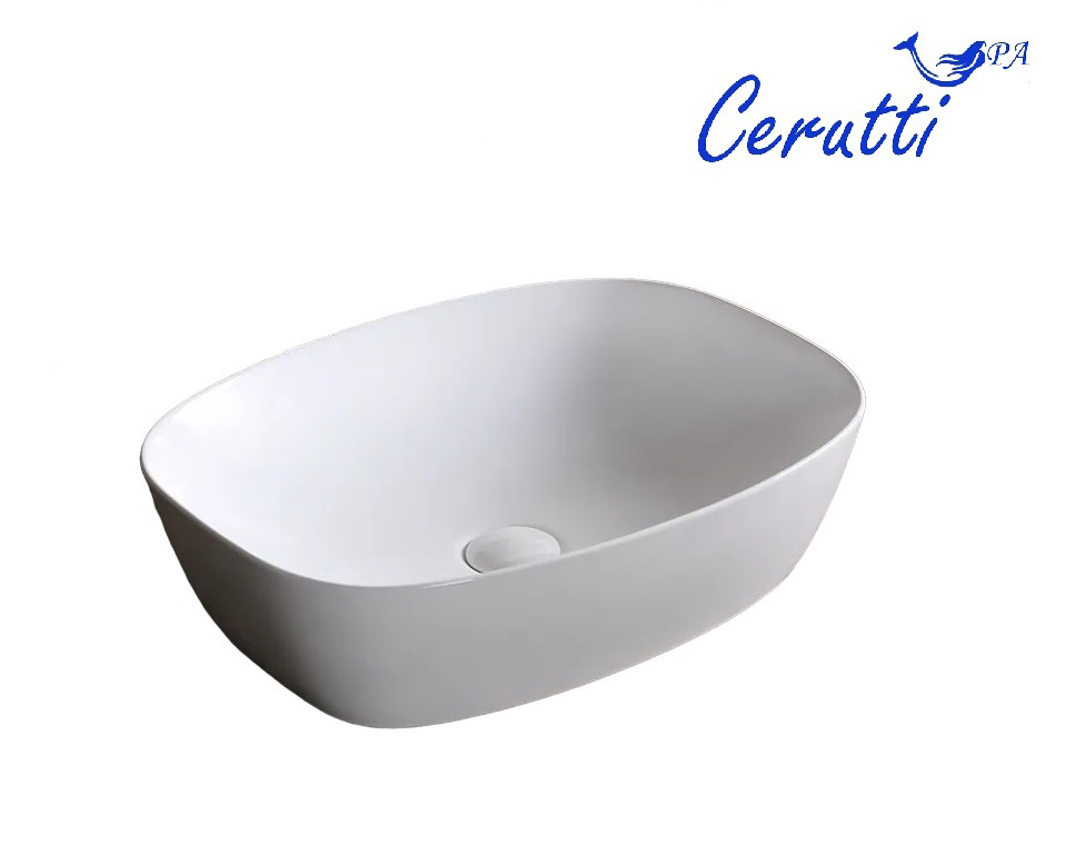 Раковина накладная Ceruttispa CR0064 (510х390х140 ) белая, прямоугольная