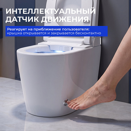 Унитаз напольный Ceruttispa ТОБИА (TOBIA) Smart CT12300 с дистанционным управлением (580x380x460)