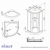 Душевая кабина PARLY BETT B931 (90х90х210)