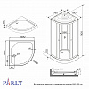 Душевая кабина PARLY BETT B831 (80х80х210)