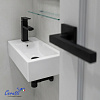 Раковина подвесная Ceruttispa CR4005L (500х260х140) белая, прямоугольная, левая