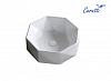 Раковина накладная Ceruttispa CR0057 (420х420х130) белая, многогранная