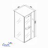 Душевое ограждение Ceruttispa МИМИ (MIMI) ZQ91BF (90x90x195)
