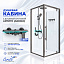 Душевая кабина Ceruttispa МАЙЕЛЛА (MAIELLA) 90GG (90x90x207) с душевой системой АРРИГО (ARRIGO)