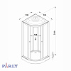 Душевая кабина PARLY EC931 (90х90х210)
