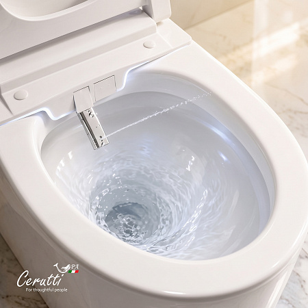 Унитаз напольный Ceruttispa ТОБИА (TOBIA) Smart CT12300 с дистанционным управлением (580x380x460)