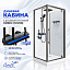 Душевая кабина Ceruttispa МАЙЕЛЛА (MAIELLA) 90GG (90x90x207) с душевой системой НИВЕС (NIVES) 