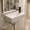 Сифон для раковины Ceruttispa CT1018 из нержавеющей стали, квадратный, цвет хром, с горизонтальным выпуском, регулируемой верхней частью
