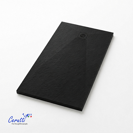 Душевой поддон Ceruttispa Q12080SSB из искусственного камня (120х80x25)