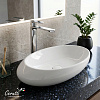 Раковина накладная Ceruttispa CR0058A (480х300х140) белая, смещенный овал