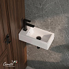 Раковина подвесная Ceruttispa CR4005L (500х260х140) белая, прямоугольная, левая