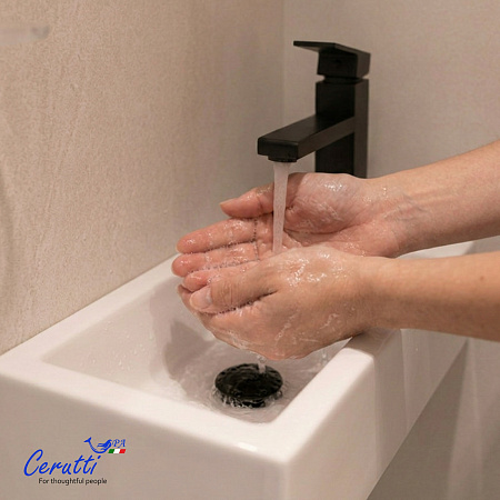 Раковина подвесная Ceruttispa CR4005R (500х260х140) белая, прямоугольная, правая