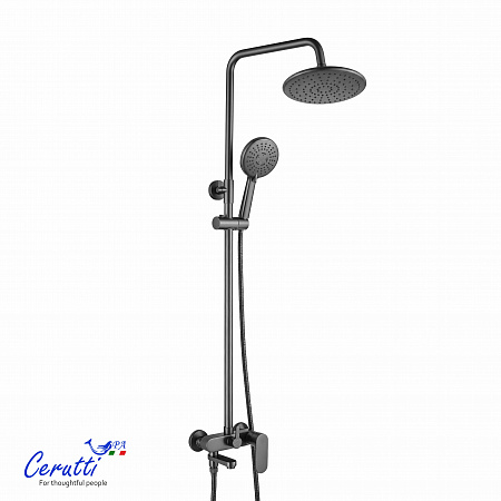 Душевая стойка Ceruttispa ОРАЦИО II RSGR (ORAZIO II RSGR) из латуни, цвет серый