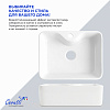Раковина накладная Ceruttispa CR7051 (480х370х130) белая, прямоугольная