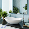 Раковина накладная Ceruttispa CR7031B (640х360х140) белая, овальная