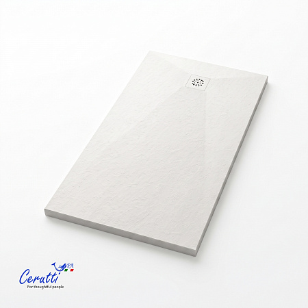Душевой поддон Ceruttispa Q12080SSW из искусственного камня (120х80x25)