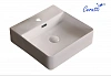 Раковина накладная Ceruttispa CR7602B (420х420х125) белая, квадратная, с отверстием под смеситель
