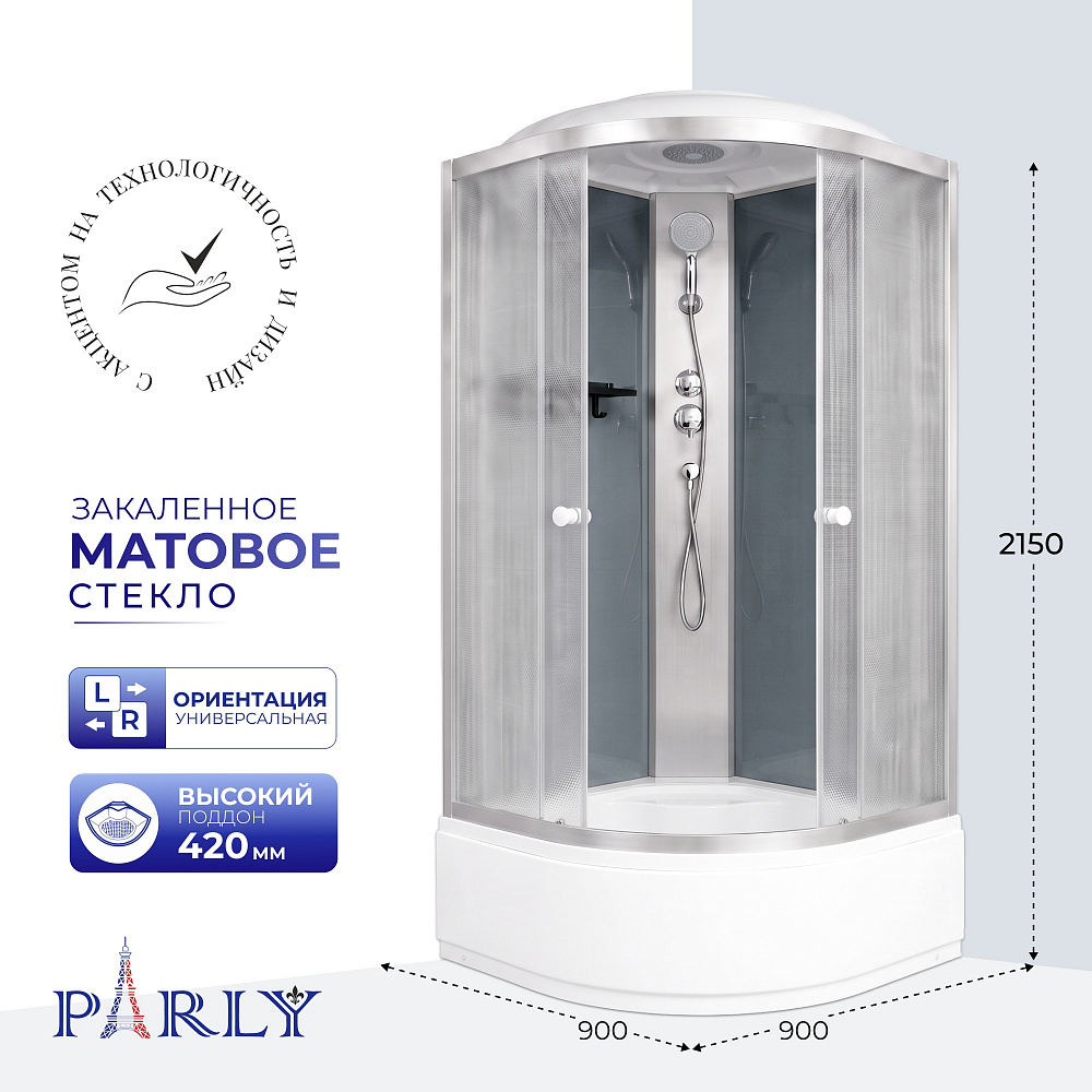 Душевая кабина PARLY EG921 (90х90х215)