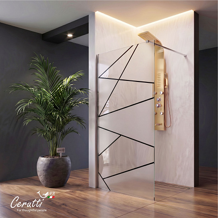 Душевое ограждение Ceruttispa ПИК (PICK) T120 (120x190)