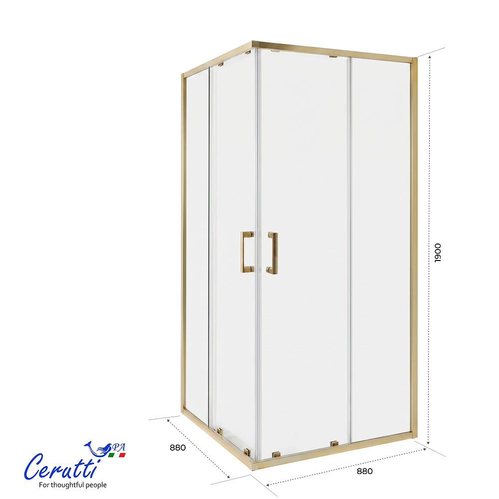 Душевое ограждение Ceruttispa АДИДЖЕ (ADIGE) 90G (90x90x190)