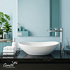Раковина накладная Ceruttispa CR7031B (640х360х140) белая, овальная